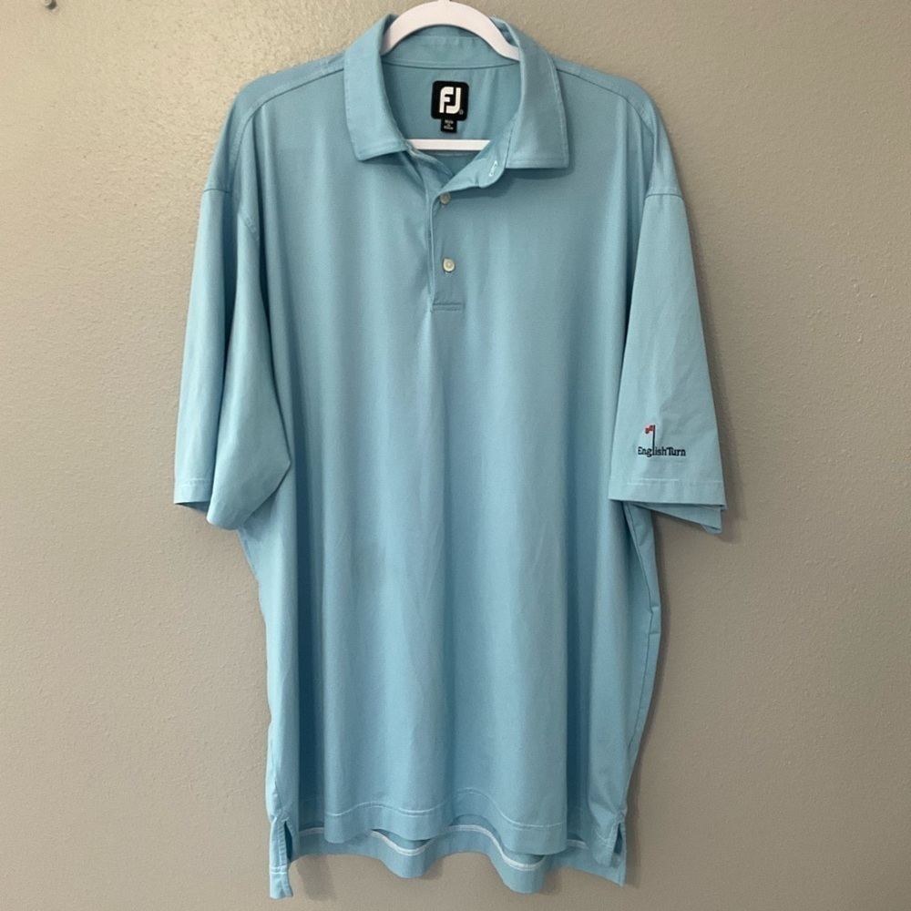 Foot joy Ultimate High-Tech Golf Shirt size XX L light blue T35